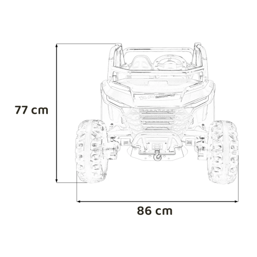 Pojazd Elektryczny RACING Road 2000 4x120W – Czerwony JL218.CR